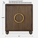 Mayenne - 2 Door Wood Cabinet - Oak