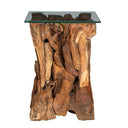 Rozel - Teak Wood End Table - Light Brown - Uttermost - End Tables- Elite Enclave Home