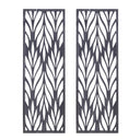 Florian - Carved Wall Panel Decor (Set of 2) - Reclaimed Gray - Madison Park - Wall Decor - Elite Enclave Home