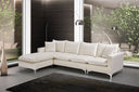 Naomi - Reversible Sectional - Meridian Furniture - Stationary Sectionals - Elite Enclave Home