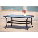 Metal Outdoor Chat Table - Black