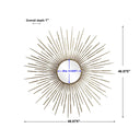 Golden - Rays Starburst Mirror - Gold