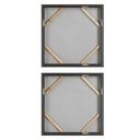 Unpredictable Hand - Painted Canvases (Set of 2) - Gray