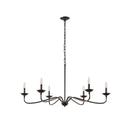 Brighton - 6 - Light Farmhouse Chandelier - Matte Black - INK+IVY - Chandeliers - Elite Enclave Home