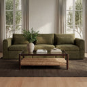 Swift - Left Arm Facing Chair - Dark Green - Moe's Home Collection - Stationary Chairs - Elite Enclave Home