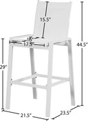 Nizuc - Outdoor Barstool (Set of 2) - Meridian Furniture - Stool Sets- Elite Enclave Home