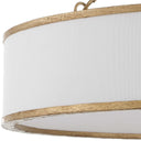 Algiers - 8 Light Drum Pendant - Gold / White - Uttermost - Pendant Lighting- Elite Enclave Home