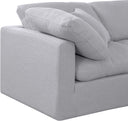 Indulge - Linen 8 Piece Modular Sectional - Meridian Furniture - Stationary Sectionals - Elite Enclave Home