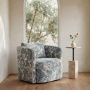 Cecil - Accent Chair Tapestry - Blue / Gray - Moe's Home Collection - Accent Chairs - Elite Enclave Home