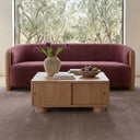 Anya - Sofa - Berry / Purple - Moe's Home Collection - Stationary Sofas - Elite Enclave Home