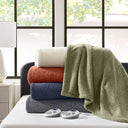 Dream Soft Heated - Full Blanket - Sage