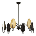 Warwick - 6 Light Chandelier - Matte Black - Uttermost - Chandeliers- Elite Enclave Home