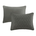 Quebec - Queen Fitted Bedspread (Set of 3) - Dark Gray