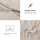 Logan - Twin/Twin Long Striped Duvet Set - Neutral