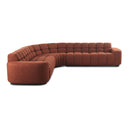 Roman - L - Shaped Sectional - Red - Moe's Home Collection - Stationary Sectionals - Elite Enclave Home