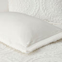 Arya - King Embroidered Medallion Ultra Comforter Mini Set - Ivory