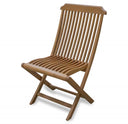 24" Solid Wood Indoor Outdoor Deck Chair - Brown