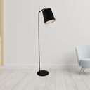 12 X 12 X 73 Carbon Floor Lamp - Black