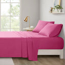 Microfiber - Twin Long All Season Wrinkle Free Sheet Set - Pink