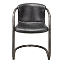 Freeman - Leather Dining Chair (Set of 2) - Onyx Black - Moe's Home Collection - Chair Sets - Elite Enclave Home