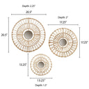 Ella - Corn Leaves Wall Decoration (Set of 3) - Neutral - Madison Park - Wall Decor - Elite Enclave Home