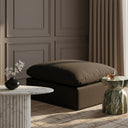 Indulge - Linen Ottoman - Meridian Furniture - Upholstered Ottomans - Elite Enclave Home