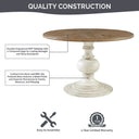 Lexi - Round Pedestal Dining Table - Reclaimed Walnut - Madison Park - Dining Tables - Elite Enclave Home