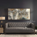 Behind The Falls - Abstract Art - Beige