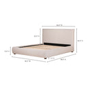 Luzon - King Bed - Light Gray - Moe's Home Collection - Upholstered Beds - Elite Enclave Home