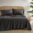 Cotton 144TC - California King Solid Sheet Set - Black - 510 Design - Bedding Sets - Elite Enclave Home