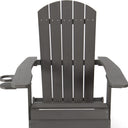 Heavy Duty Plastic Adirondack Chair - Charcoal
