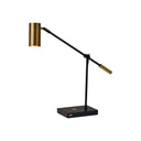 Tech Metal LED Charging Desk Lamp - Savvy Black
