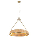 Ladakh - 9 Light Round Wicker Pendant - Gold - Uttermost - Pendant Lighting- Elite Enclave Home