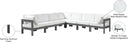 Nizuc - Outdoor Patio 7 Piece Modular Sectional With Gray Frame - Meridian Furniture - Stationary Sectionals- Elite Enclave Home