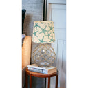 Standard Table Lamp With Ivory Shade - CLEAR