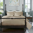 Serene - Hand Quilted Coverlet Set - Linen
