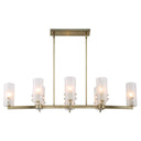 Mistie - 8 Light Linear Chandelier - Bronze - Uttermost - Chandeliers- Elite Enclave Home