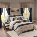 Delaney - Queen 24 Piece Room In A Bag - Navy