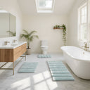 Tufted Pearl Channel - 21" x 34" Rug - Seafoam - Madison Park - Rug Sets - Elite Enclave Home