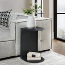 Cote - 16" Metal Accent Table - Black - Classic Home - Accent Tables- Elite Enclave Home