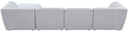 Miramar - 5 Piece Modular Sectional - Meridian Furniture - Stationary Sectionals - Elite Enclave Home