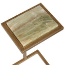 Gamora - Marble Drink Table - Gold / Green