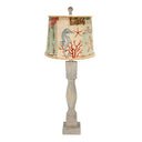 30" Standard Table Lamp With Blue Shade - Taupe