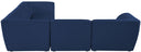 Miramar - 5 Piece Modular Sectional - Meridian Furniture - Stationary Sectionals - Elite Enclave Home