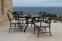 La Jolla - Dining Chair, With Self Welt - Canvas Flax / Dark Brown