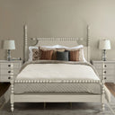 Beckett - King Turned Spindle Bed - Antique Cream - Madison Park Signature - Platform Beds - Elite Enclave Home