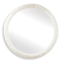 Akiko - Round Mirror - White