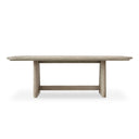Harbor - Herringbone Indoor-Outdoor Dining Table - Brown