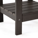 Plastic Outdoor Side Table - Chocolate