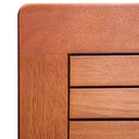 Square Solid Wood Outdoor Bar Table - Brown